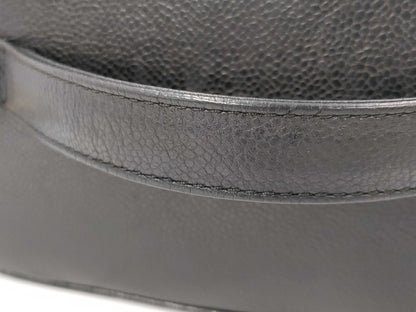 CHANEL Caviar Skin Black Vanity Bag
