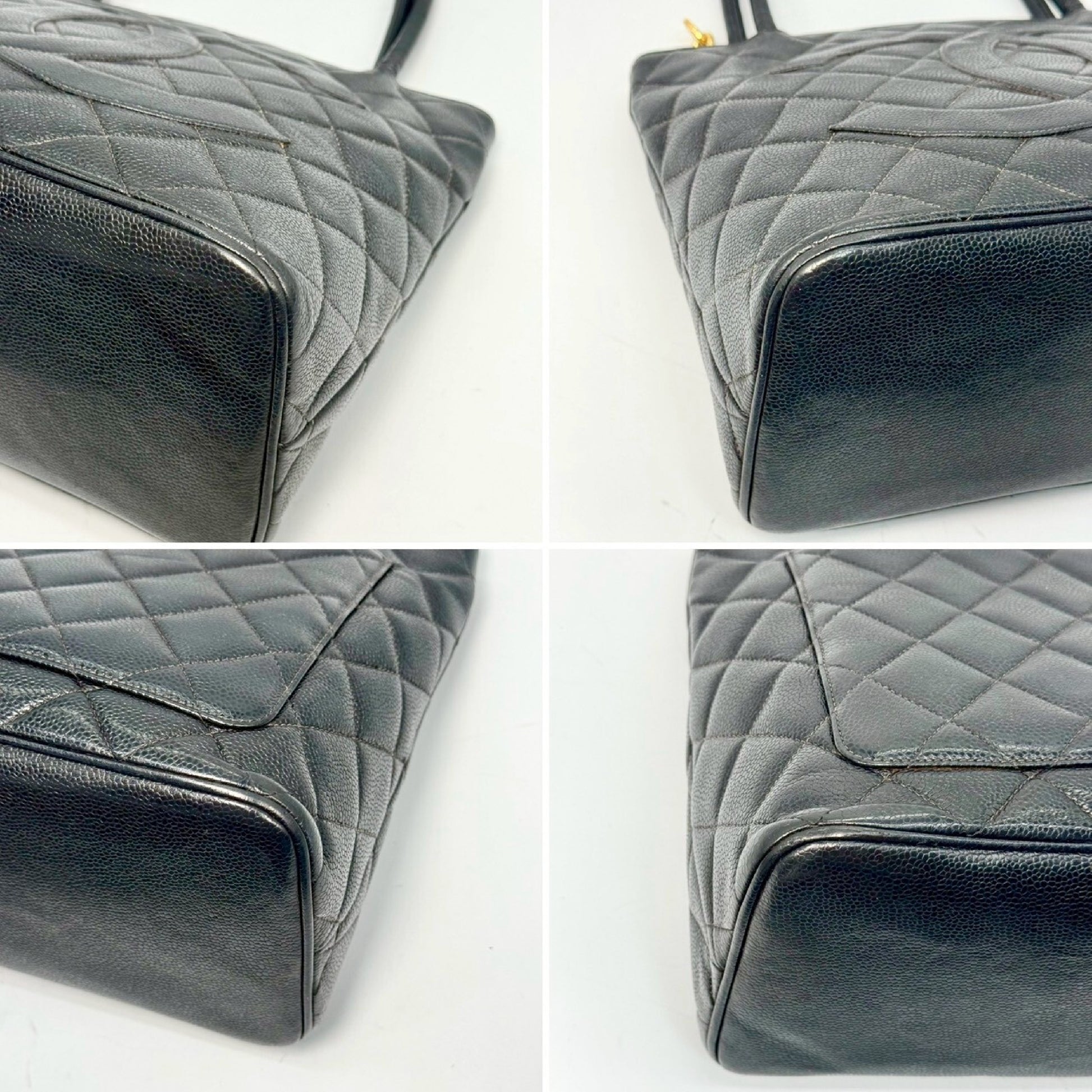 CHANEL Caviar Skin Reissue Tote Bag, Black, No Serial Seal