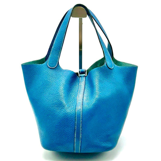 HERMES Picotin Blue Jean MM □G Handbag