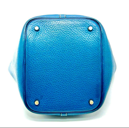 HERMES Picotin Blue Jean MM □G Handbag