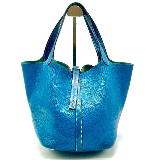 HERMES Picotin Blue Jean MM □G Handbag