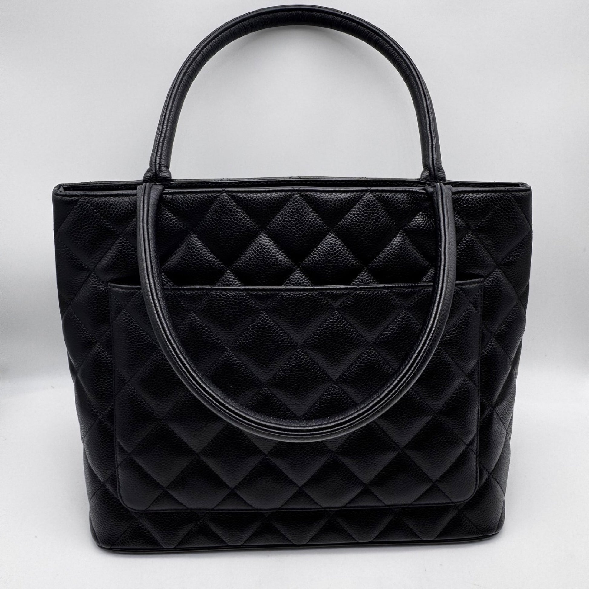 CHANEL Reissue Tote Bag, Black Caviar Skin, No Accessories