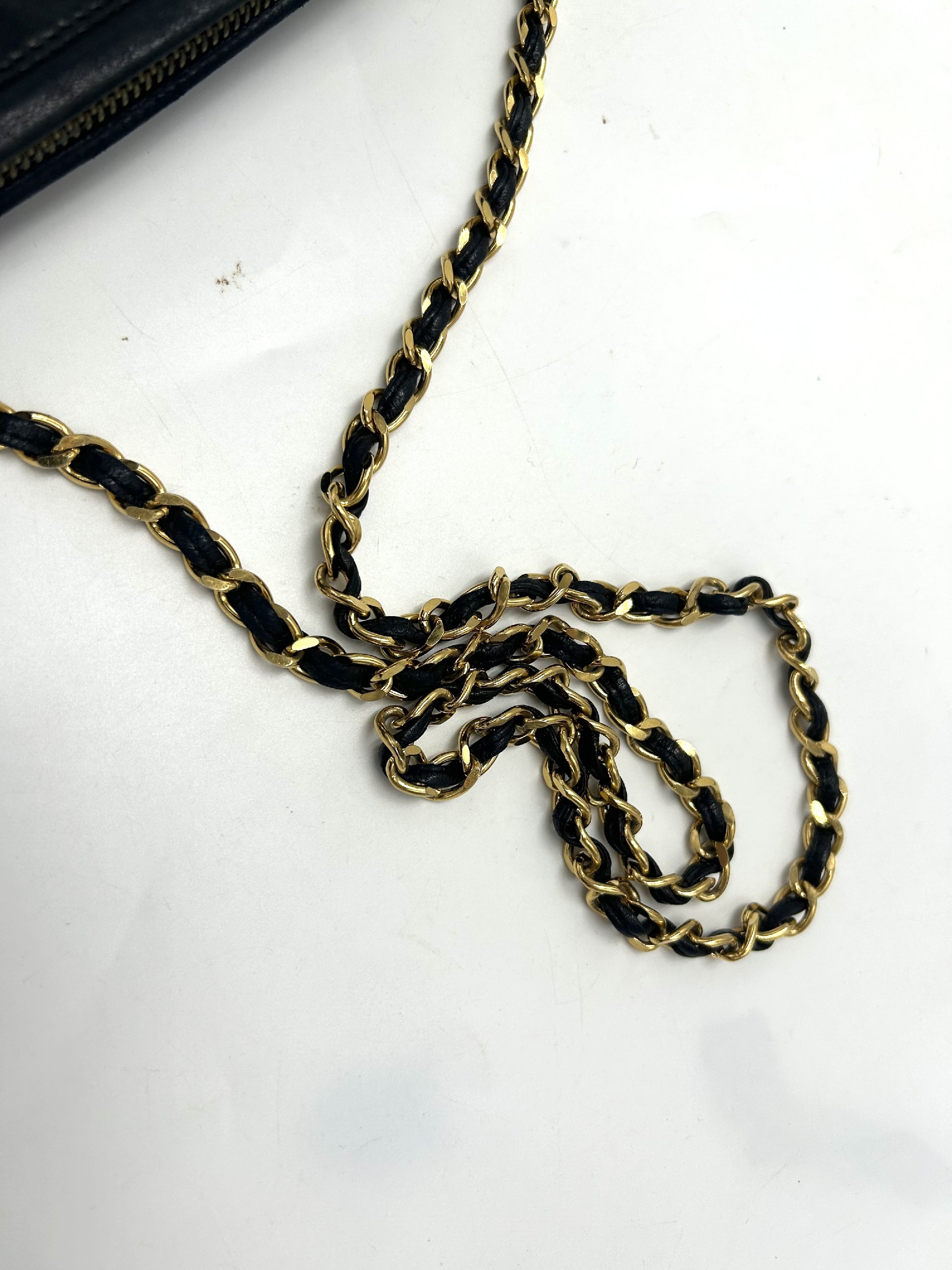CHANEL Fringe Coco Mark Chain Bag
