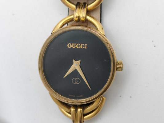 GUCCI 6000L 0118710 Quartz Black Dial Unoperated Women's Watch