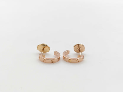Cartier Mini Love PG AU750 3.4g Earrings 