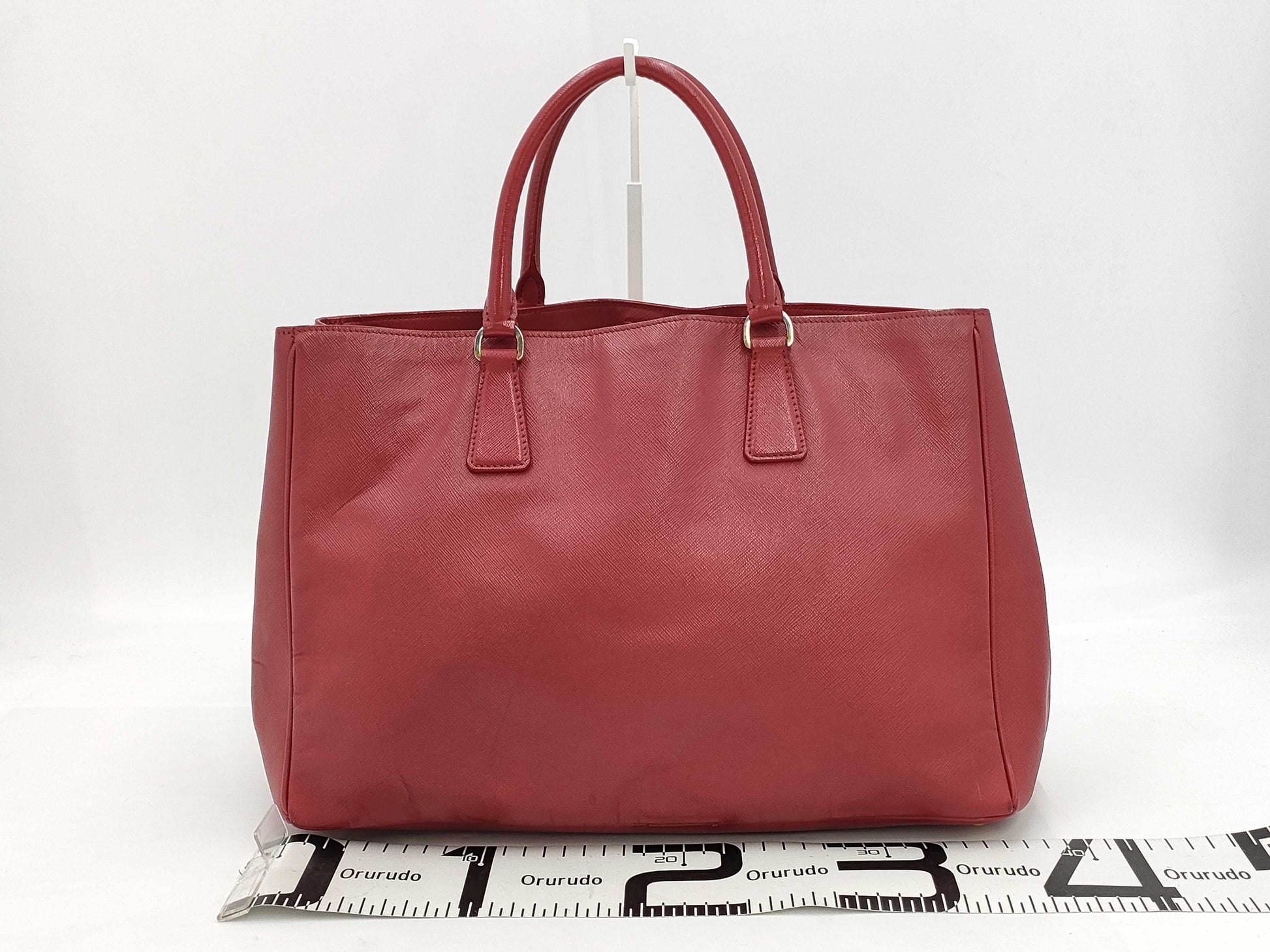 PRADA Prada Saffiano Red Tote Bag Handbag