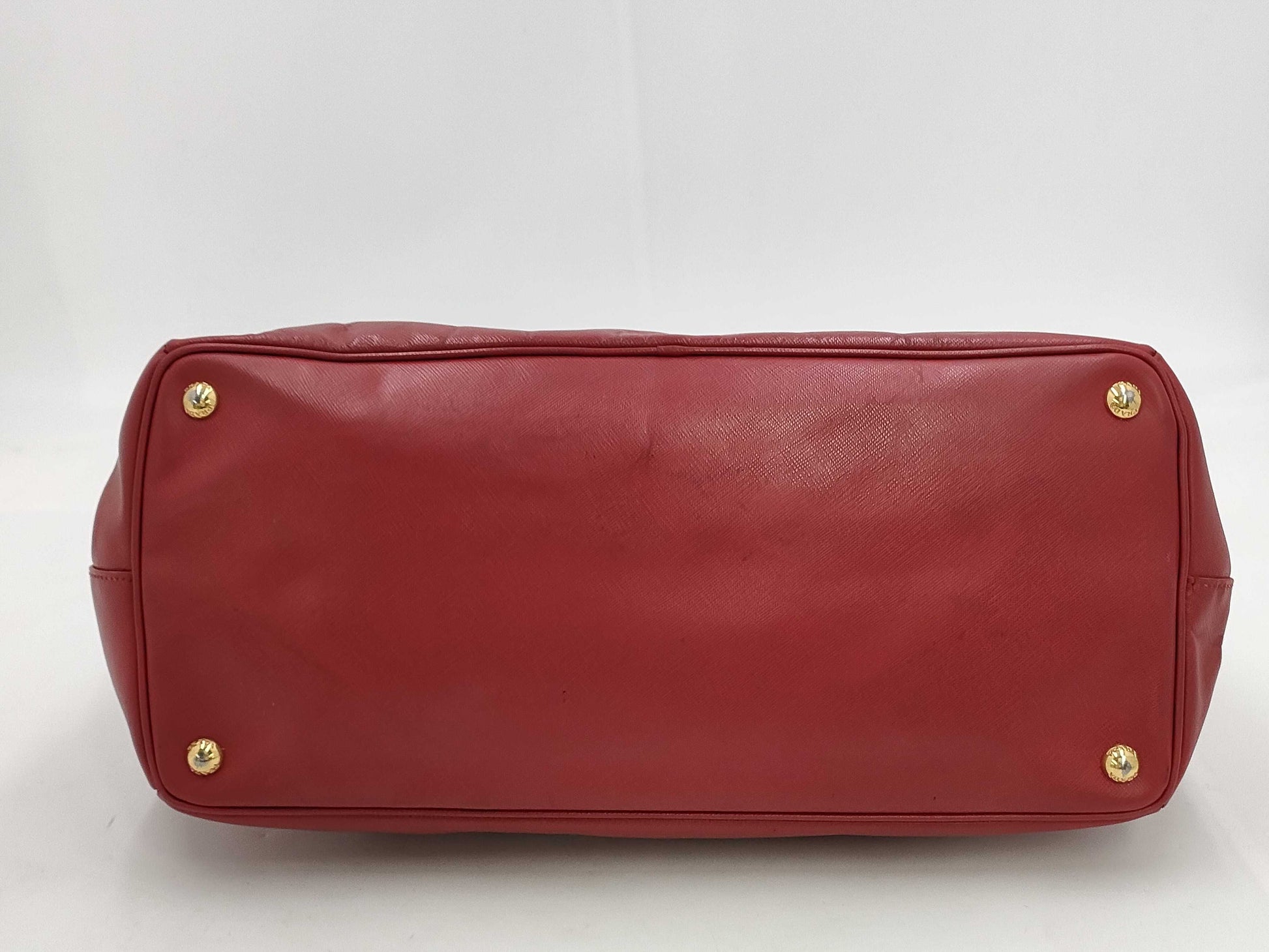 PRADA Prada Saffiano Red Tote Bag Handbag