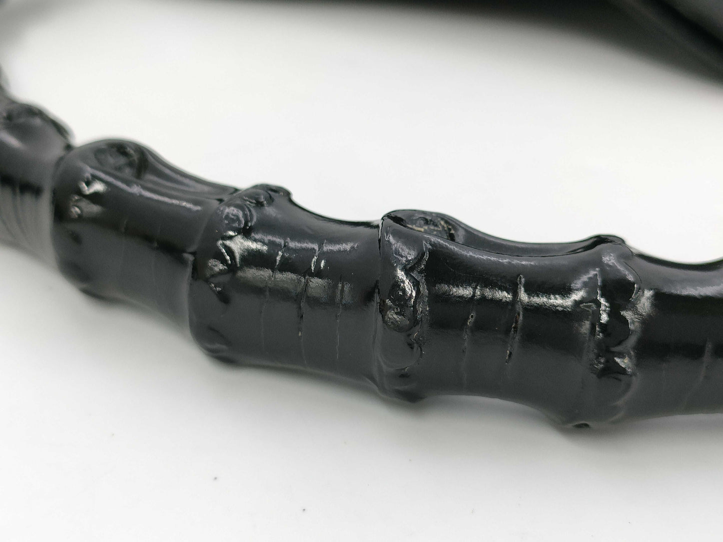 GUCCI Bamboo 2-way Bag, Nylon, Black, 001/1638 Handbag