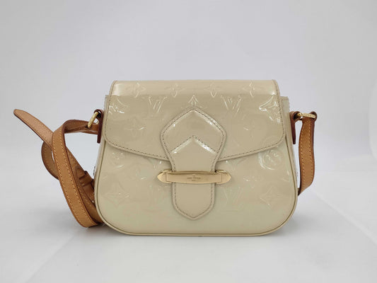 LOUIS VUITTON LOUIS VUITTON Vernis Minna Street Monogram Vernis Perle M91509 FL0112 Shoulder Bag Bag