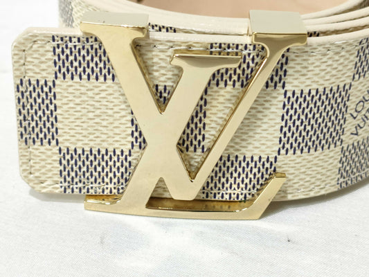 LOUIS VUITTON Damier Azur Damier Azur Centurion Initial Belt M9609/CA0141 Belt
