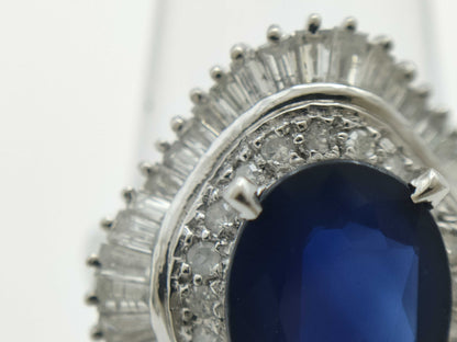 S3.00ct D1.00ct PT900 7.7g Ring 