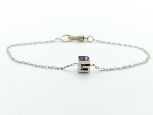 GUCCI G-Cube Amethyst WG 750 2.2g Bracelet/Bangle 