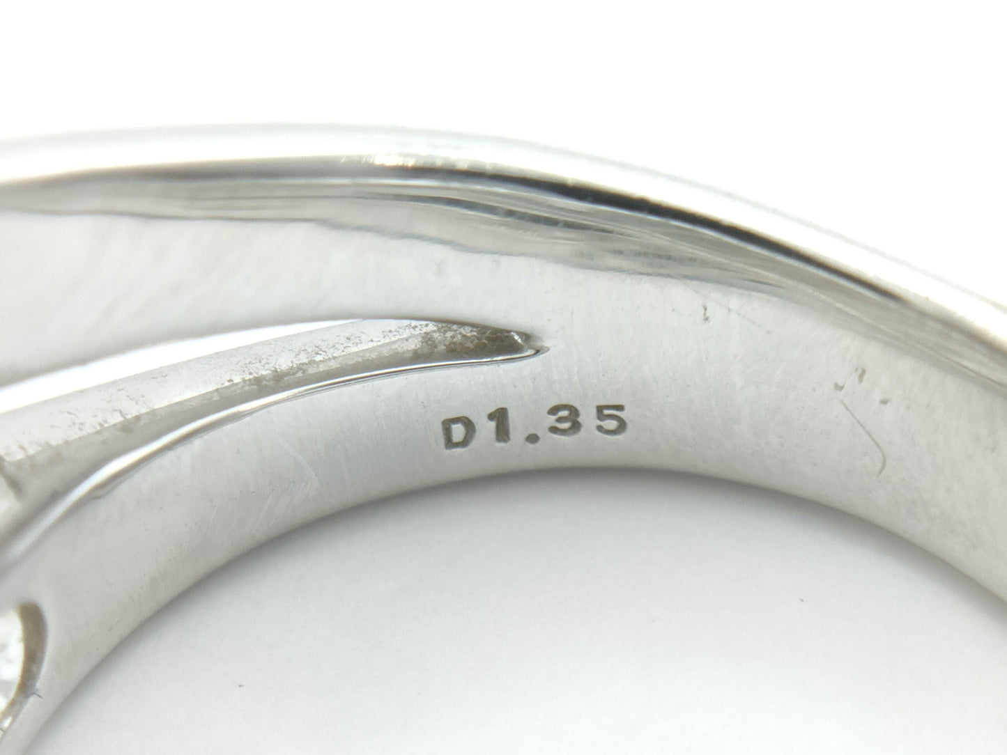 Jeunet Transparent Stone D1.35ct WG 750 13.9g Ring 