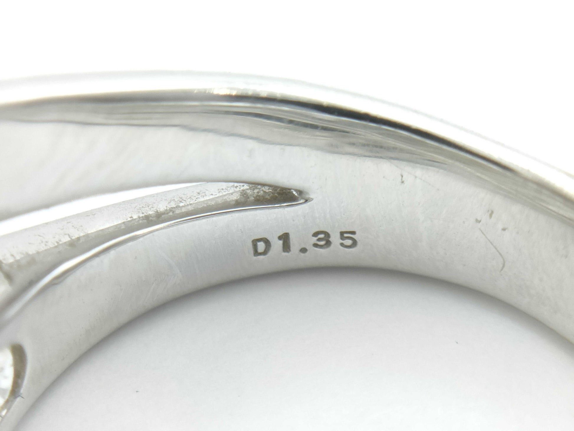 Jeunet Transparent Stone D1.35ct WG 750 13.9g Ring 