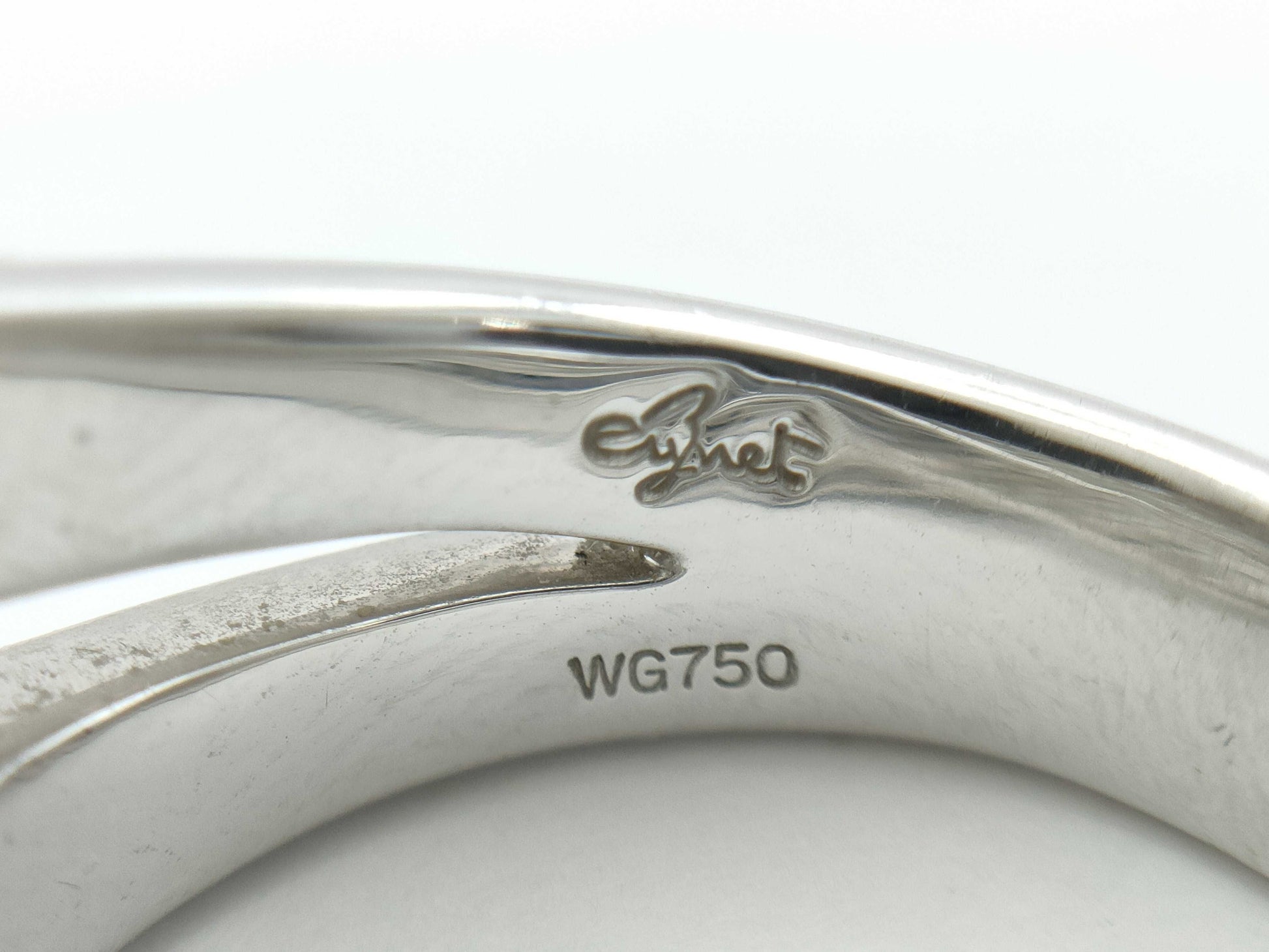 Jeunet Transparent Stone D1.35ct WG 750 13.9g Ring 
