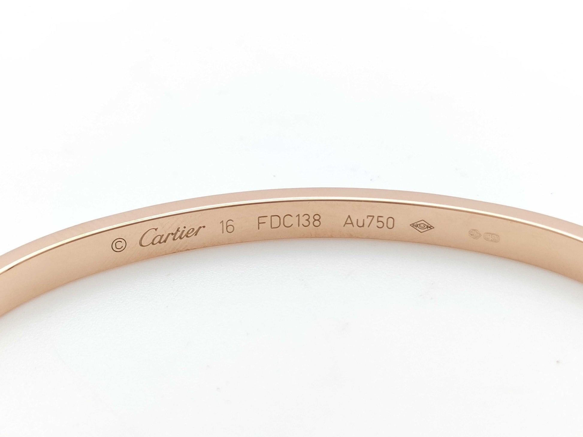 Cartier Love Bracelet SM #16 Full Diamond PG Au750 17.1g Bracelet/Bangle 