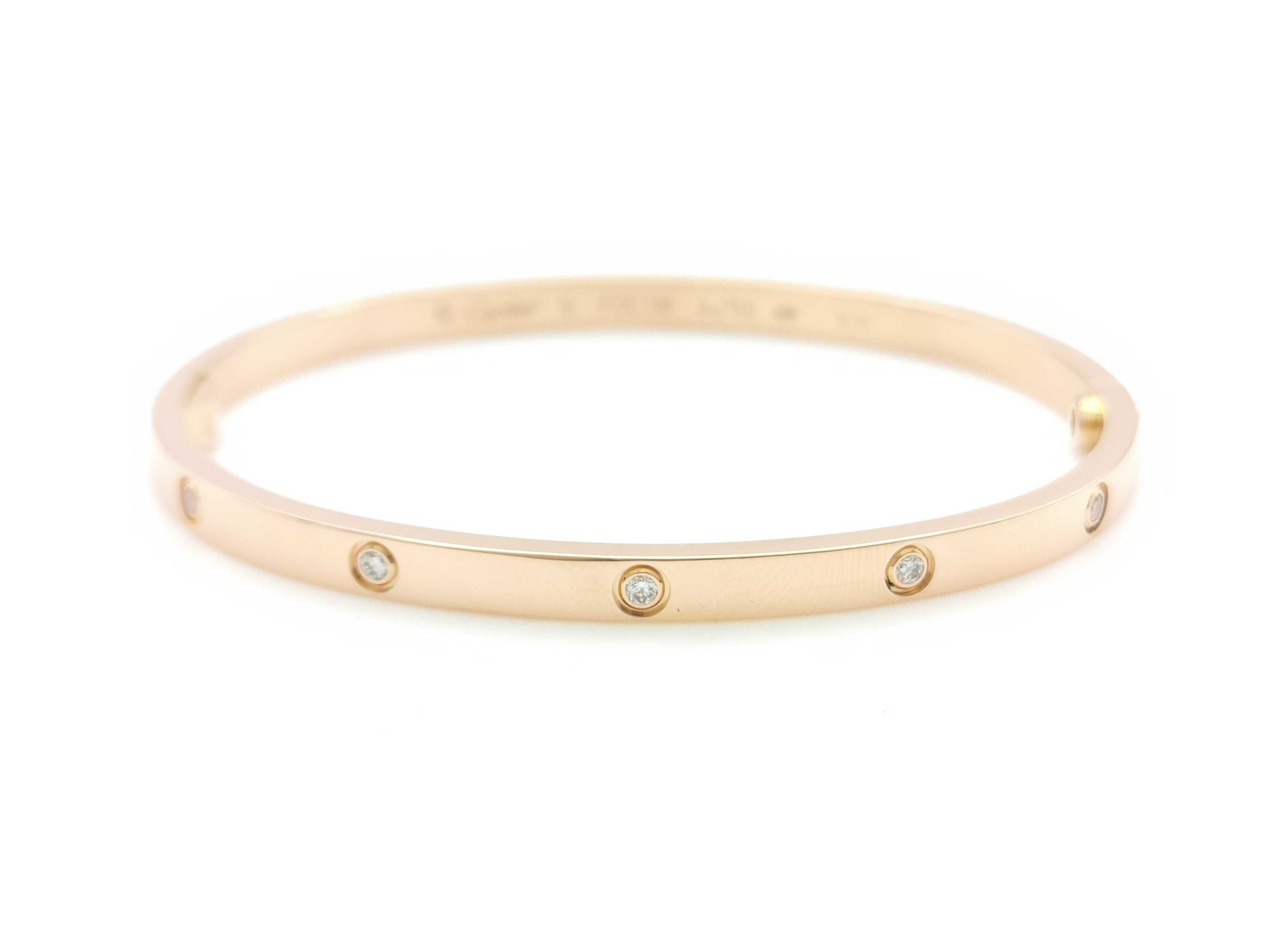 Cartier Love Bracelet SM #16 Full Diamond PG Au750 17.1g Bracelet/Bangle 