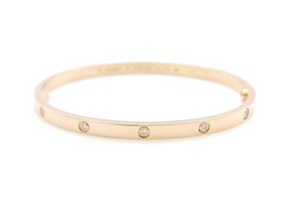 Cartier Love Bracelet SM #16 Full Diamond PG Au750 17.1g Bracelet/Bangle 