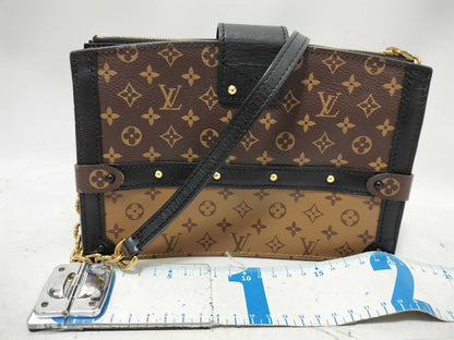 LOUIS VUITTON LV Monogram Reverse Struk Clutch Shoulder Bag