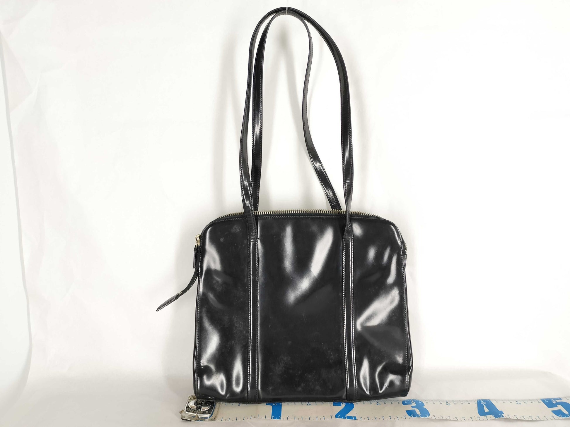 PRADA Prada Patent Leather Handbag Black Handbag