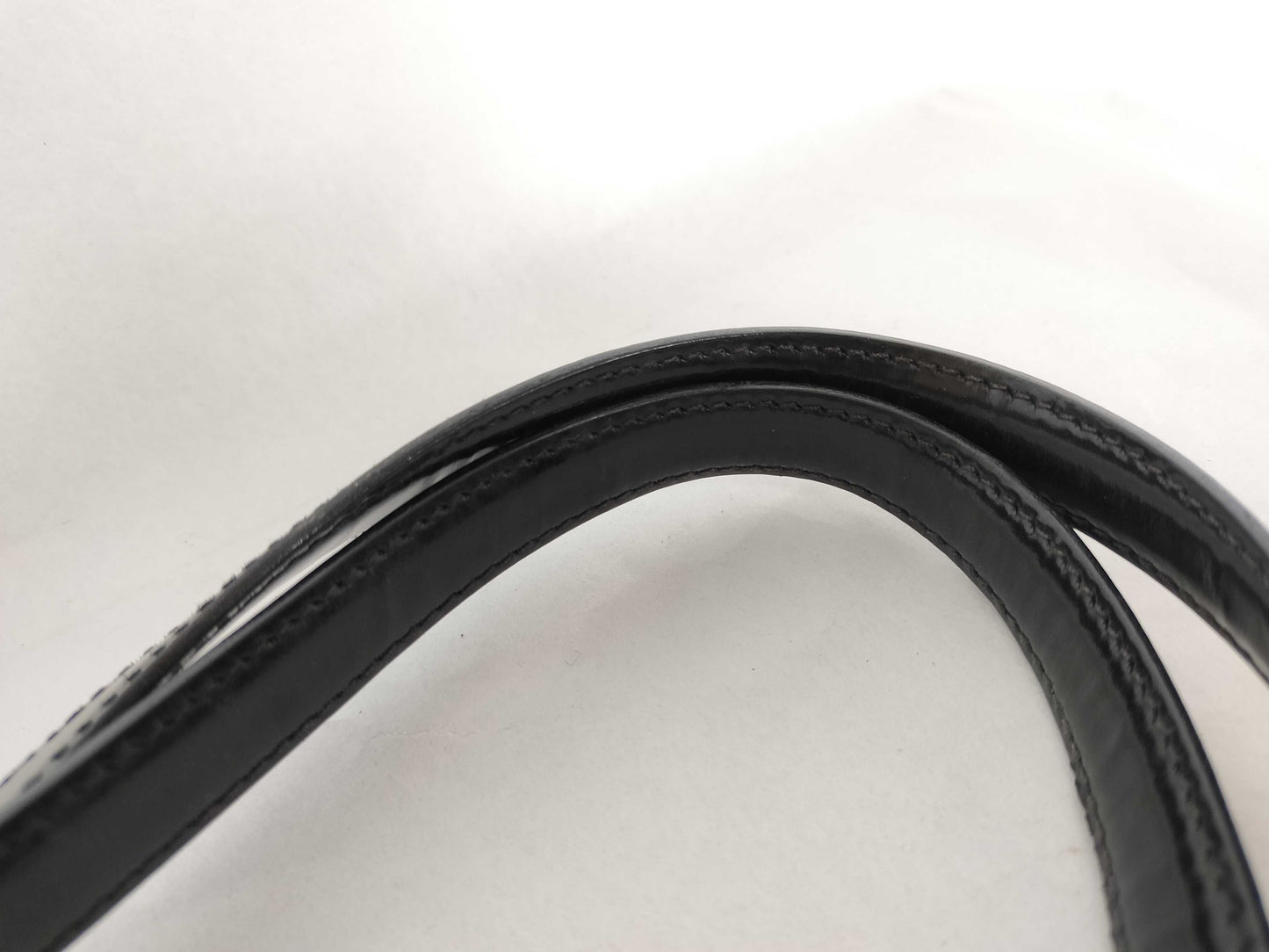 PRADA Prada Patent Leather Handbag Black Handbag