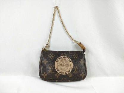 LOUIS VUITTON Monogram Vuitton Monogram Mini Pochette Accessoir M60153 FL4027 Brown Pouch