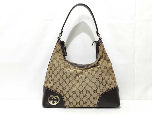 GUCCI GG Canvas ID - Gucci GG Canvas Shoulder Bag Beige 257070 Shoulder Bag