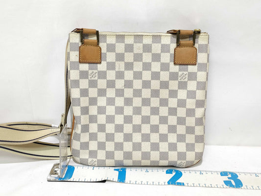 LOUIS VUITTON Damier Azur ID-Louis Vuitton Damier Azur Canvas Bosphore 25cm #MI2057 Messenger Bags GHW Shoulder Bag