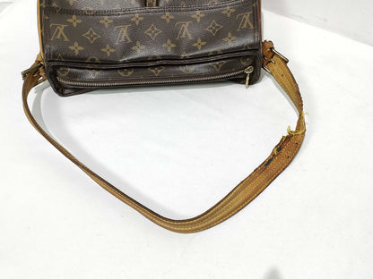 LOUIS VUITTON Monogram Vuitton Monogram Vivacite MM M51164 DU0935 Scratch Thread Shoulder Damage Shoulder Bag