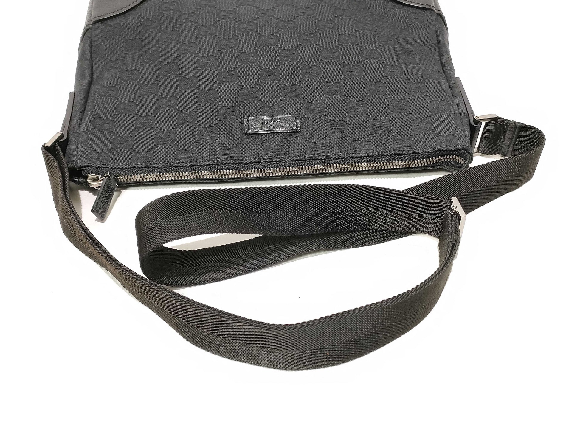 GUCCI GG Canvas Gucci GG Canvas Canvas Shoulder Bag Black 114273 Shoulder Bag