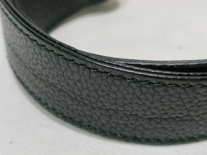 GUCCI Gucci Logo Print Leather Shoulder Bag Black 574803 Shoulder Bag