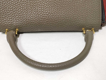 CELINE SG-CELINE Trapeze Small Leather 2way handbag Multicolor handbag