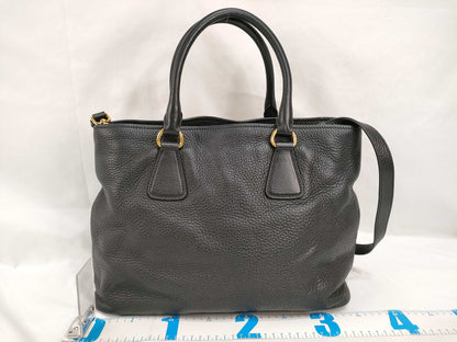 PRADA SG - Prada Vitello Daino Leather 2way handbag Black BN2794 Shoulder Bag