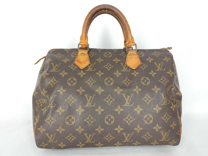 LOUIS VUITTON Monogram Vuitton Monogram Speedy 30 M41526 VI0930 Brown Boston Bag