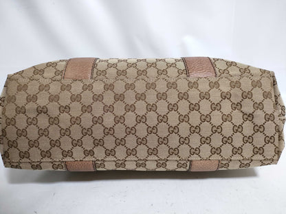 GUCCI Bamboo HK-Gucci 232947 486628 Bamboo GG Canvas Shoulder Bag