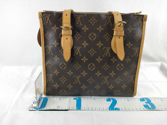 LOUIS VUITTON Monogram Vuitton Monogram Popin Coeur O M40007 FL0096 Pull Leather Broken Shoulder Bag