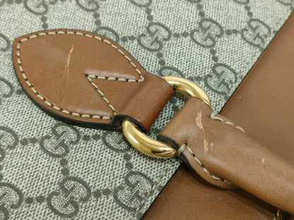 GUCCI GG Supreme ID - Gucci GG Supreme Canvas 2WAY Businessbag Brown 409533 Shoulder Bag