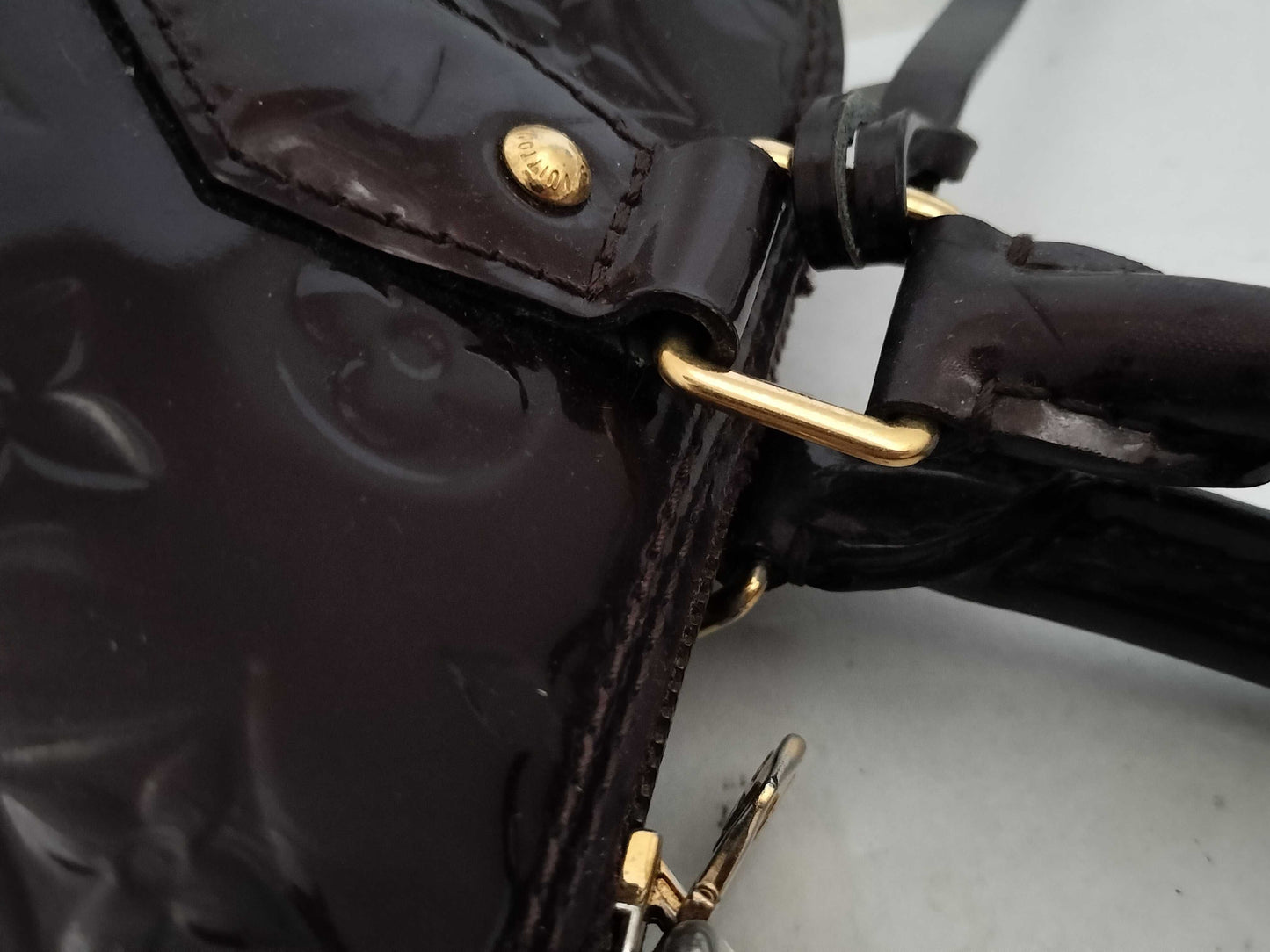 LOUIS VUITTON Verni ID-Louis Vuitton Monogram Alma Bag SN2163 39 cm Handbag