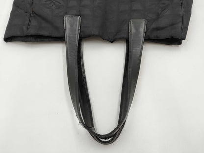 CHANEL New Travel Line Nylon Tote Bag, Black with Gold Hardware, 8888629