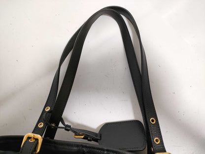 PRADA Nylon SG-Prada BR4997 Tessuto / Saffiano Tote Black Tote Bag