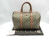GUCCI GG Supreme SG-Gucci GG Supreme PVC x Leather Hand bag Beige x Brown 193603 Boston Bag