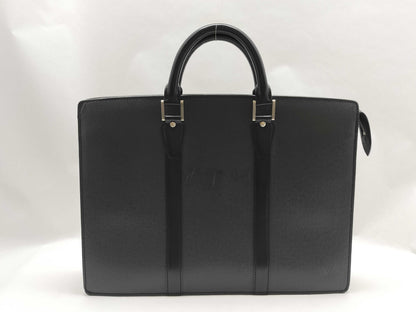 LOUIS VUITTON Taiga SG-Louis Vuitton Taiga Porte Documain Rosin M30052 Black Business Bag