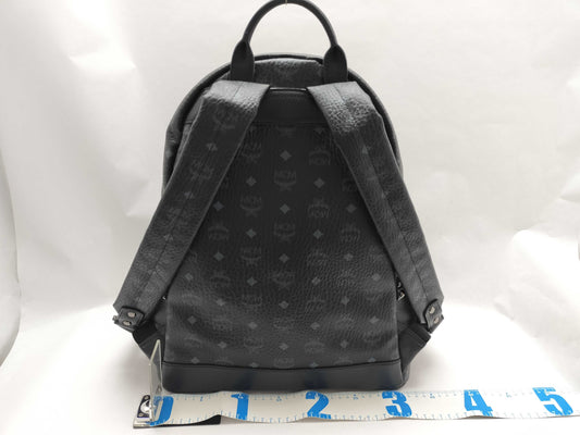 MCM SG-MCM Visetos leather x studs Backpack Black Rucksack