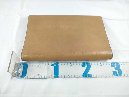 Delbo Leather Clutch Bag Brown Clutch Bag