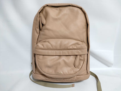 BURBERRY FR-Burberry Leather Backpack Beige Backpack