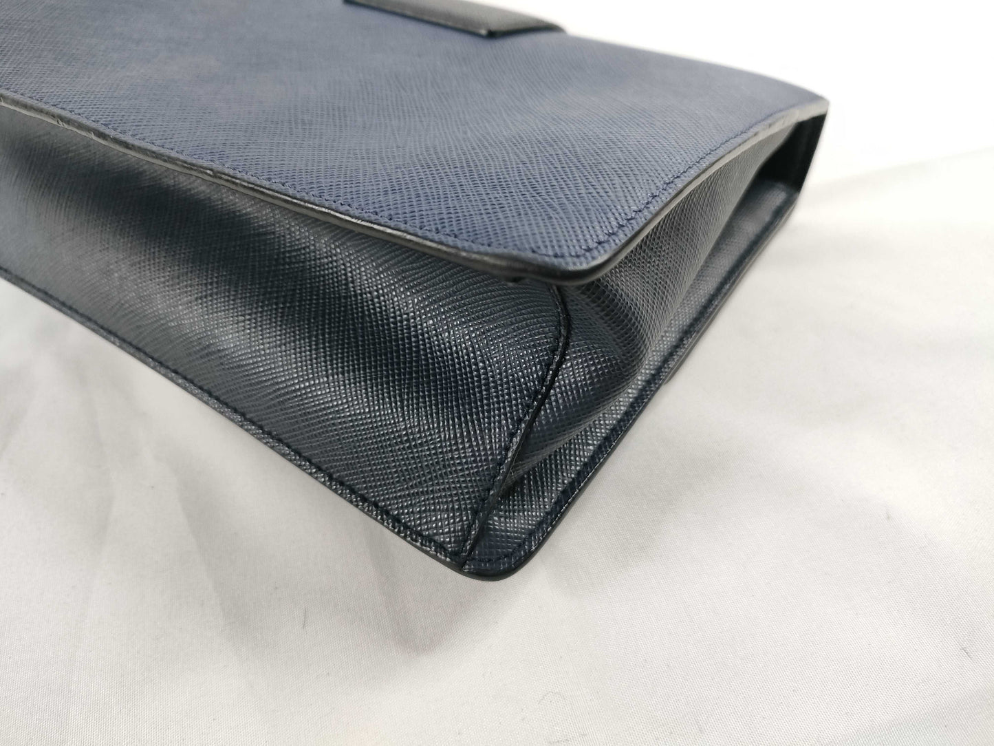 PRADA Safiano Chain Shoulder Bag Navy 1BD034 Shoulder Bag