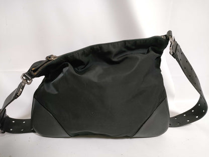 PRADA Nylon Tesuto x Leather Shoulder Bag Shoulder Bag