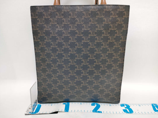 CELINE Vertical Cabas PVC x Leather Tote Bag Tote Bag