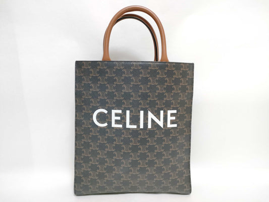 CELINE Vertical Cabas PVC x Leather Tote Bag Tote Bag