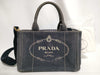 PRADA Canapa Canvas 2-Way Shoulder Bag Shoulder Bag